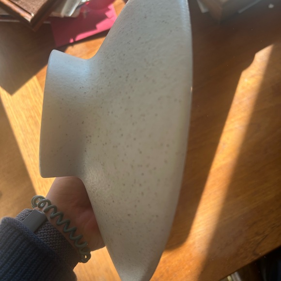 Vintage MCM Starburst Speckled Cleminson California Pottery Pedestal Dish Bowl - Picture 4 of 8